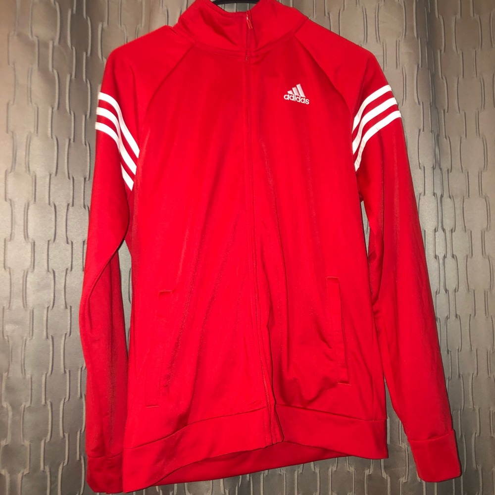 Red Adidas jacket